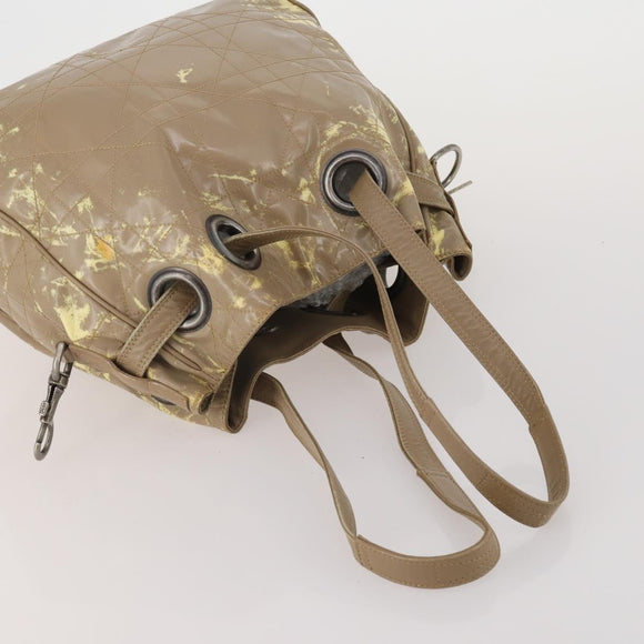 Christian Dior Shoulder Bag Nylon PVC Canvas 2 Set Brown Auth bs36932