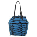 BOTTEGA VENETA Hand Bag Canvas 2way Blue Auth bs36936-13