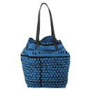 BOTTEGA VENETA Hand Bag Canvas 2way Blue Auth bs36936-2