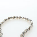 CHANEL V-stitch Classic Mini Chain Bag Lamb Skin Beige Silver CC Auth bs36939M-11