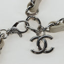 CHANEL V-stitch Classic Mini Chain Bag Lamb Skin Beige Silver CC Auth bs36939M-12