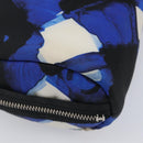 CHANEL Clutch Bag Nylon Blue Silver CC Auth bs36940V-16