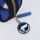 CHANEL Clutch Bag Nylon Blue Silver CC Auth bs36940V-8