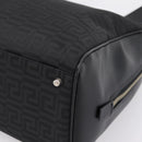 Gianni Versace Tote Bag Canvas Black Silver Auth bs36941-9