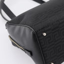 Gianni Versace Tote Bag Canvas Black Silver Auth bs36941-16