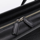 Gianni Versace Tote Bag Canvas Black Silver Auth bs36941-10
