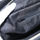 Gianni Versace Tote Bag Canvas Black Silver Auth bs36941-19