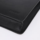 CELINE Business Bag Leather Black Gold Auth bs36942A-11