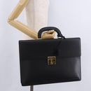 CELINE Business Bag Leather Black Gold Auth bs36942A-25