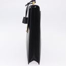 CELINE Business Bag Leather Black Gold Auth bs36942A-4