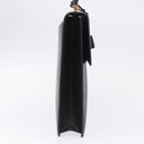 CELINE Business Bag Leather Black Gold Auth bs36942A-5