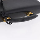 CELINE Business Bag Leather Black Gold Auth bs36942A-7