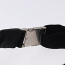 SAINT LAURENT Waist Bag Coated Canvas White Black Auth bs36944-9
