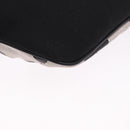 SAINT LAURENT Waist Bag Coated Canvas White Black Auth bs36944-16