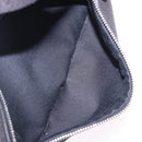 SAINT LAURENT Waist Bag Coated Canvas White Black Auth bs36944-25