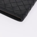 BOTTEGA VENETA INTRECCIATO Bifold Wallet Leather Black Auth bs36945-12