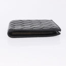 BOTTEGA VENETA INTRECCIATO Bifold Wallet Leather Black Auth bs36945-8