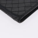 BOTTEGA VENETA INTRECCIATO Bifold Wallet Leather Black Auth bs36945-9