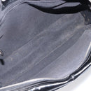 CHANEL Matelasse Shoulder Bag Patent leather Black Silver CC Auth bs36946-16