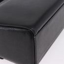 GIVENCHY Hand Bag Leather 2way Black Gold Auth bs36948-17