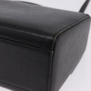 GIVENCHY Hand Bag Leather 2way Black Gold Auth bs36948-18