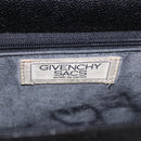 GIVENCHY Hand Bag Leather 2way Black Gold Auth bs36948-12