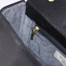 GIVENCHY Hand Bag Leather 2way Black Gold Auth bs36948-22