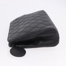 CHANEL Matelasse Pouch Caviar Skin Black Gold CC Auth bs36949-4