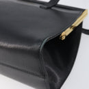 Salvatore Ferragamo Hand Bag Leather Black Gold Auth bs36950-12