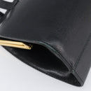 Salvatore Ferragamo Hand Bag Leather Black Gold Auth bs36950-13