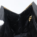 Salvatore Ferragamo Hand Bag Leather Black Gold Auth bs36950-18