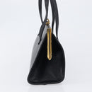 Salvatore Ferragamo Hand Bag Leather Black Gold Auth bs36950-4
