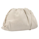 BOTTEGA VENETA Shoulder Bag Leather Ivory Gold Auth bs36951-1