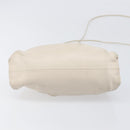 BOTTEGA VENETA Shoulder Bag Leather Ivory Gold Auth bs36951-5