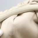 BOTTEGA VENETA Shoulder Bag Leather Ivory Gold Auth bs36951-18
