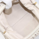 BOTTEGA VENETA Shoulder Bag Leather Ivory Gold Auth bs36951-11
