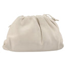 BOTTEGA VENETA Shoulder Bag Leather Ivory Gold Auth bs36951-13