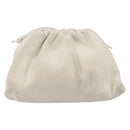 BOTTEGA VENETA Shoulder Bag Leather Ivory Gold Auth bs36951-2