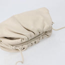 BOTTEGA VENETA Shoulder Bag Leather Ivory Gold Auth bs36951-6