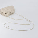 BOTTEGA VENETA Shoulder Bag Leather Ivory Gold Auth bs36951-7