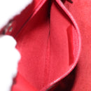LOEWE Shoulder Bag Leather Red Silver Auth bs36952A-22