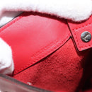 LOEWE Shoulder Bag Leather Red Silver Auth bs36952A-12