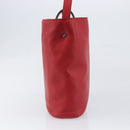 LOEWE Shoulder Bag Leather Red Silver Auth bs36952A-4
