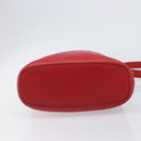 LOEWE Shoulder Bag Leather Red Silver Auth bs36952A-5