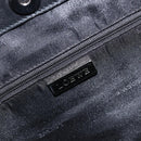 LOEWE Tote Bag Canvas PVC Black Silver Auth bs36953-18