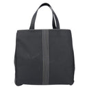 LOEWE Tote Bag Canvas PVC Black Silver Auth bs36953-13