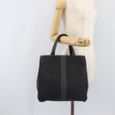 LOEWE Tote Bag Canvas PVC Black Silver Auth bs36953-23