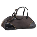 Christian Dior Trotter Canvas Hand Bag Black Gold Auth bs36954-1