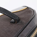 Christian Dior Trotter Canvas Hand Bag Black Gold Auth bs36954-16