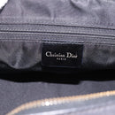 Christian Dior Trotter Canvas Hand Bag Black Gold Auth bs36954-17